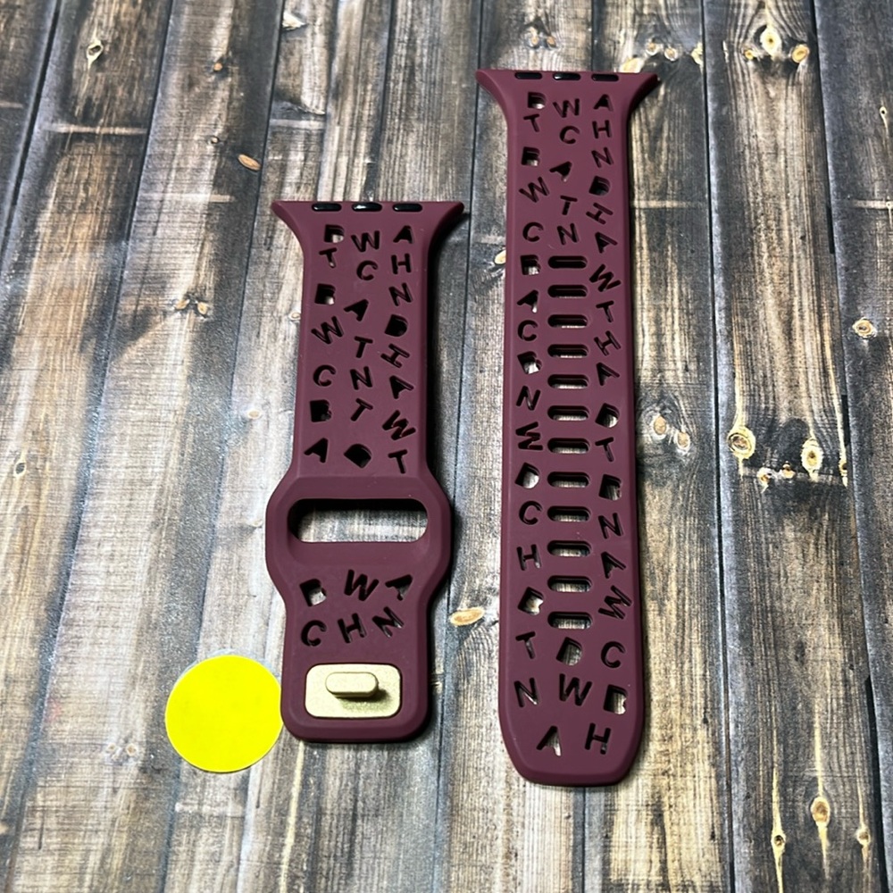 5for$10 Dark Red Alphabet, 44mm/45mm/49mm 
Apple Watchbands Accessories NWT